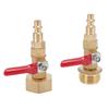 2 Pcs RV Winterize Blowout Adapter Brass Winterize Blowing Out Valve with Quick Connect Plug Ball Valve for Boat Travel Trailer