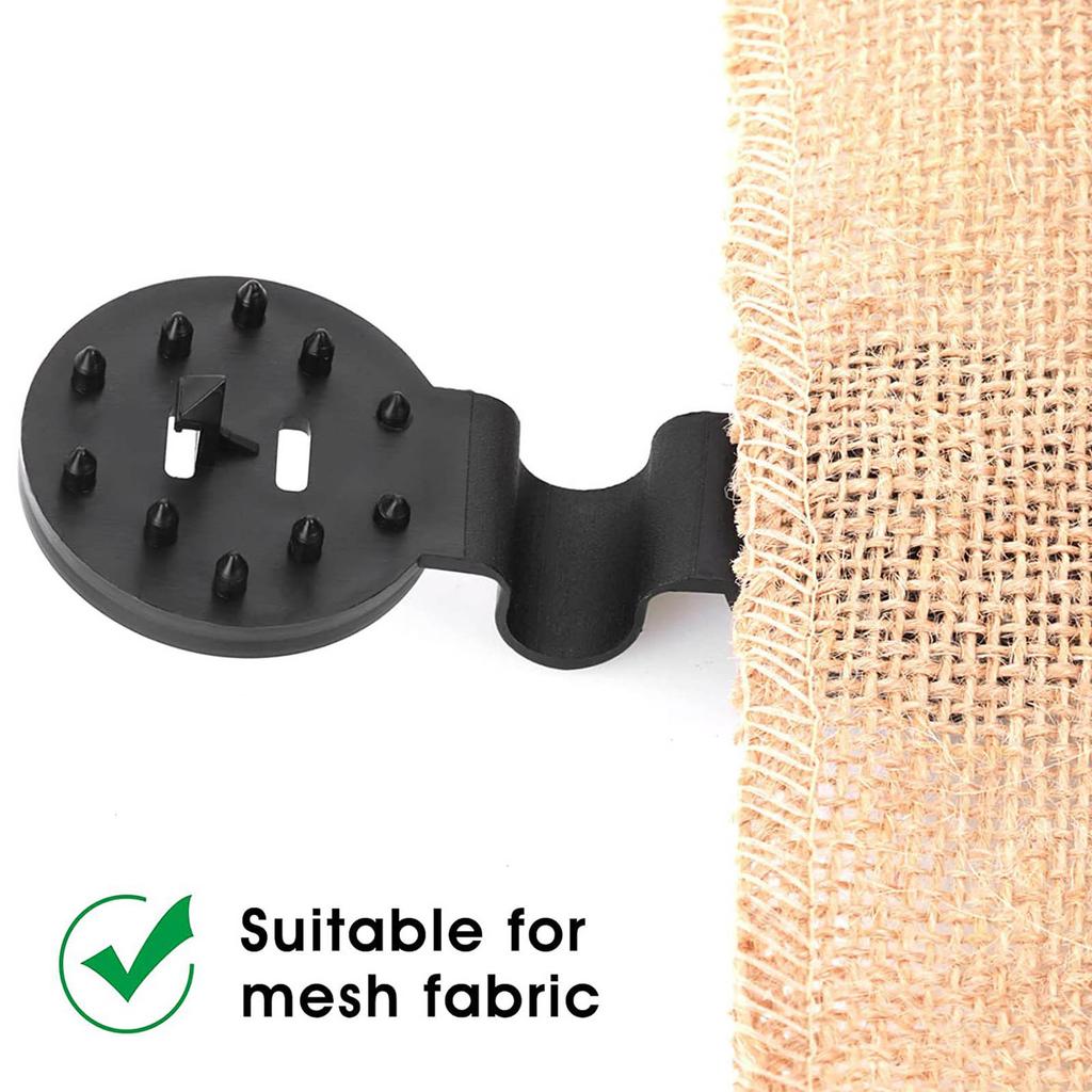 20/50/100PCS Round Plastic Sunshade Clips Shade Cloth Clips Shade Netting Black Clips Reusable Tent Clips Accessory