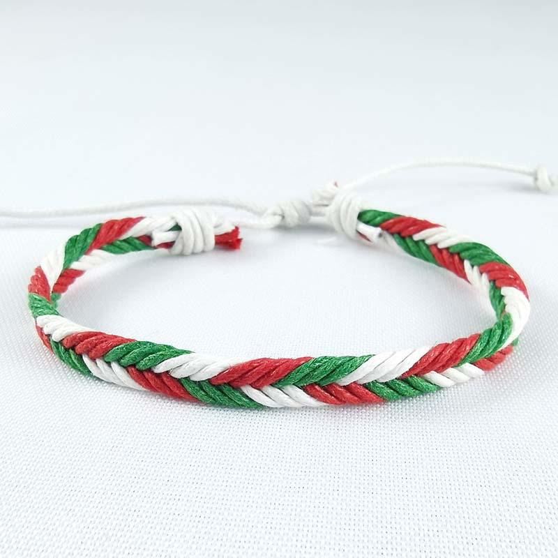 K200 Korean Style Christmas 2020 Alloy Drip Oil Cotton Hand-Woven Bracelet