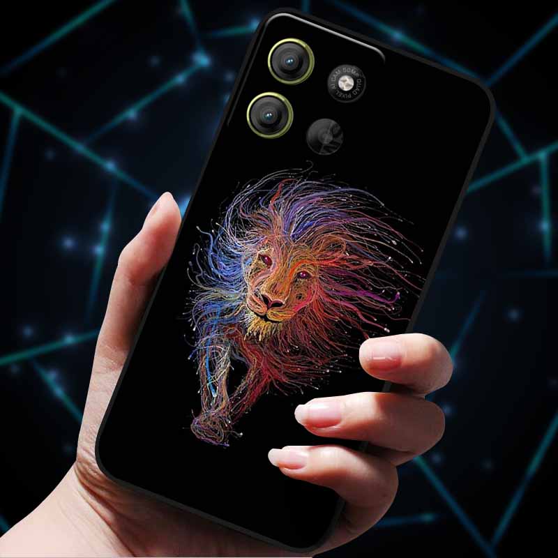 For Moto G15 4G Case Painted Cats Soft Silicone Lovely Back Case for Motorola Moto G15 Power G 15 Phone Cover MotoG15 etui Funda