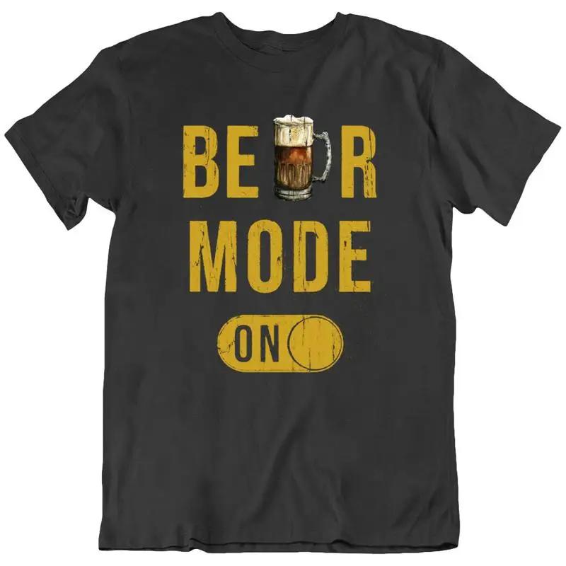 Beer Mode On Mug Cup Drink Glass Vintage Funny Party Love T Shirt New
