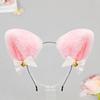 Handmade Fox Ears Hairband Ribbon Bow Animal Cosplay Hair Band Cat Ear Headband  Hair Accessories