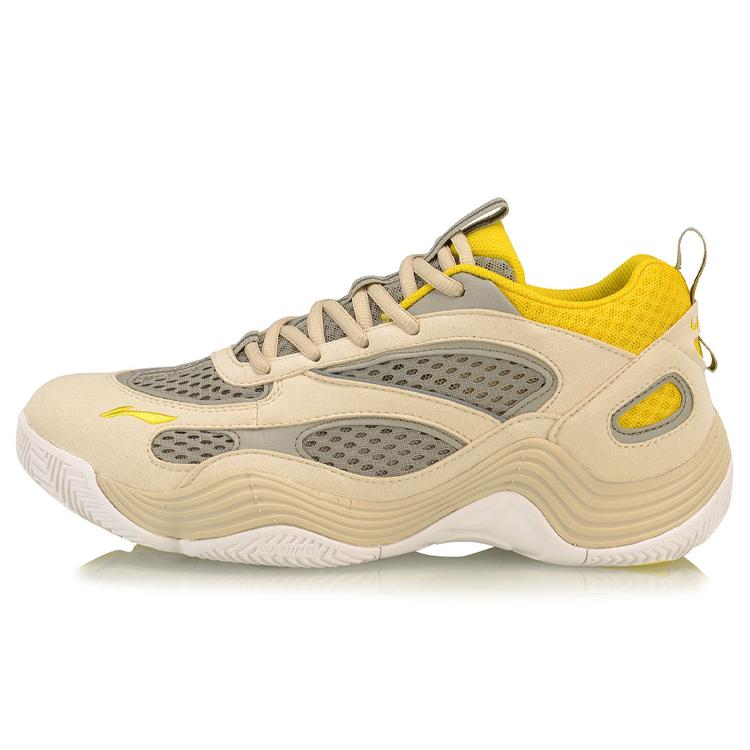 

Li Ning XinSheng Synthetic Leather, Textile Casual Breathable And Lightweight Low top Vintage Basketball Shoes Men s AGBP015-4 39