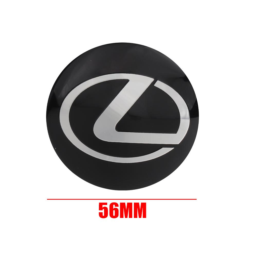 4Pcs 56MM Car Aluminum Metal Wheel Hub Center Cap Sticker Logo Decor For Lexus CT200h NX300h RX300 RX330 EX300h F Sport IS RX NX