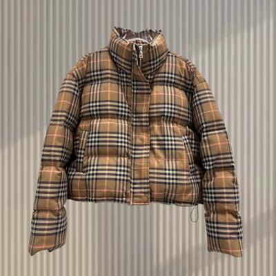 Winter New Korean Version Plaid Small Bread Clothes Jacket Thickened Warm Short Cotton Clothes