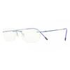 Rimless Rectangle Blue Smartbuy Collection Bethanana Ttgv01 004 Fashion Unisex Eyeglasses