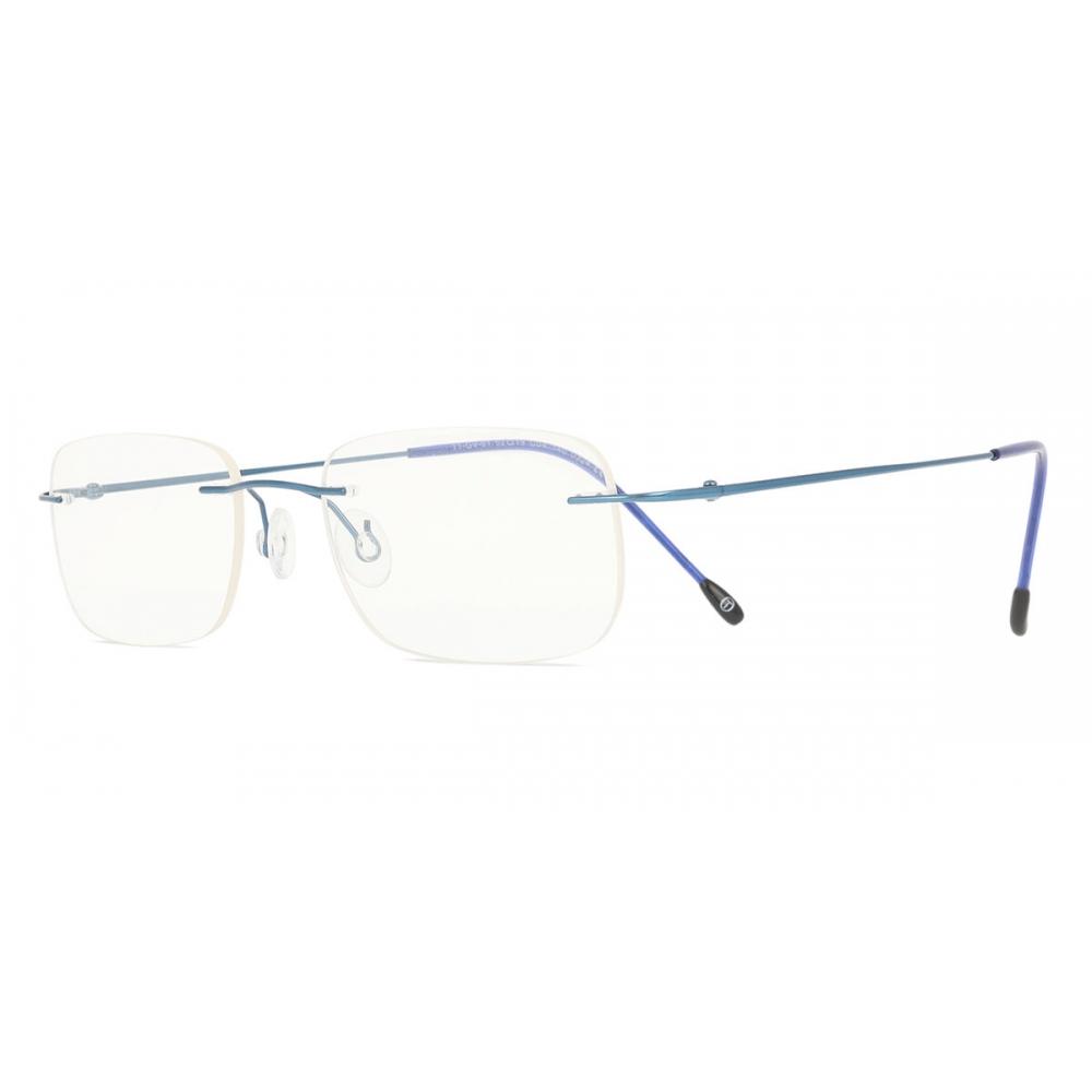 Rimless Rectangle Blue Smartbuy Collection Bethanana Ttgv01 004 Fashion Unisex Eyeglasses
