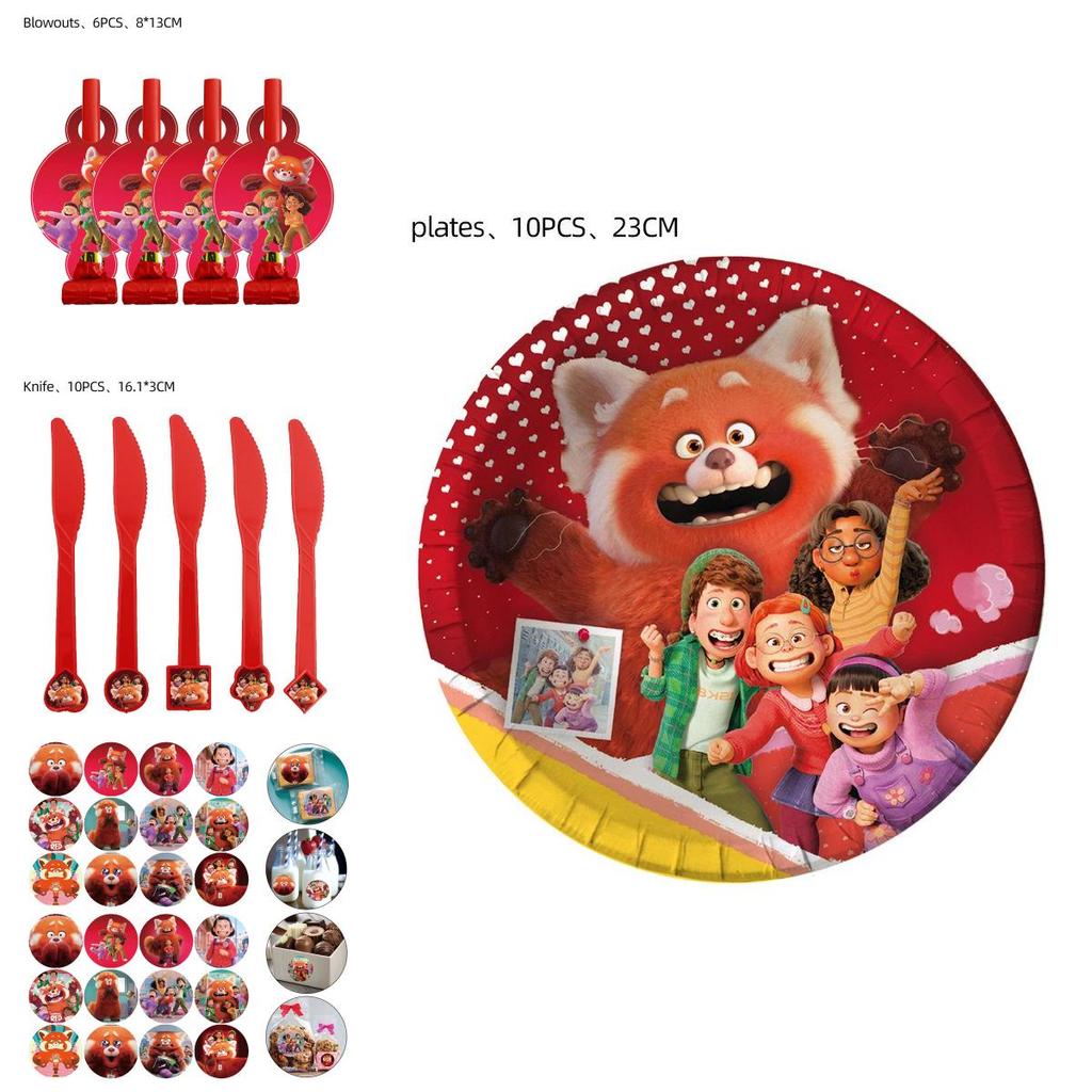 Create A Memorable Turning Red Birthday Party With Durable Decorations And Tableware