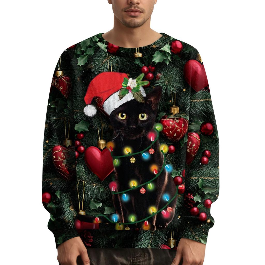 Men's Christmas Printed Collar Sweater