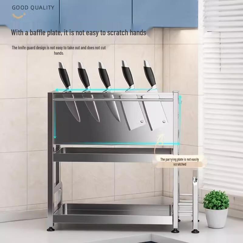 Modern 201 Stainless Steel Kitchen Countertop Spice Rack