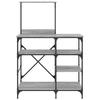 Baker s Shelf Gray Sonoma 90 x 40 x 132 cm Particleboard and Metal