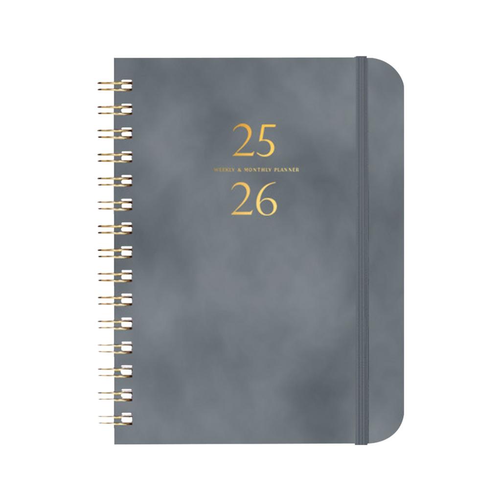 Daily Planner, Hard Cover Calendar Planner With Tabs, Annotated Pages For Student Teachers Academic Weekly And Monthly School Org