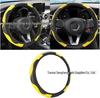 Universal Four-Season Faux Carbon Fiber Steering Wheel Cover for SUVs and Sedans
