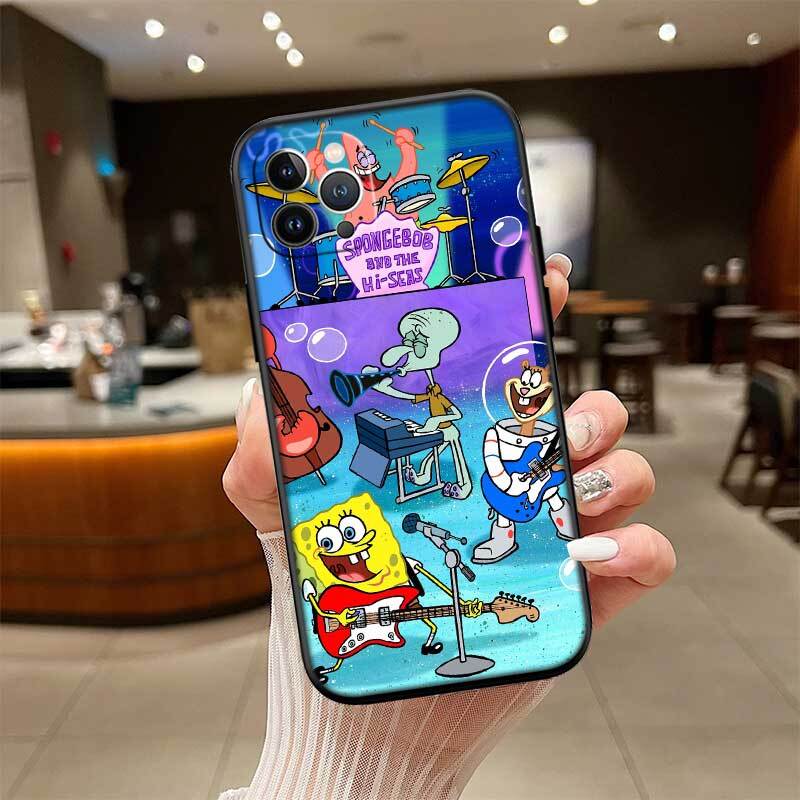 SpongeBob Phone Case for Redmi Note 12 12S 12C 13 13C 13R 14 14S 14R 14C 11A 13X A3 A3X A4 A5 Pro Max Plus