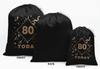 Darling Souvenir Black Number Birthday Custom Party Supplies Favor Bags Gift Pouches 15