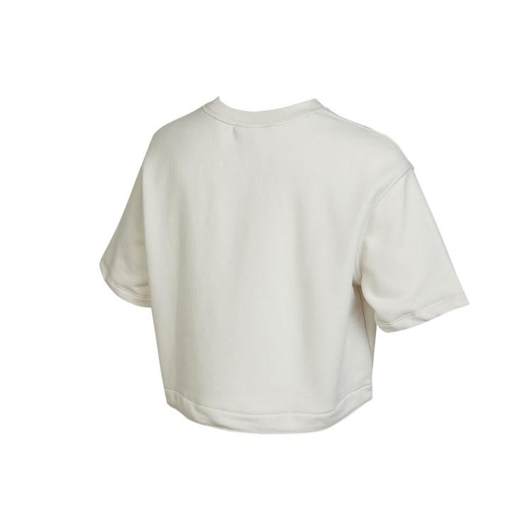 Nike Crop Tops Women's White Crew Neck Moderate DM6745-030