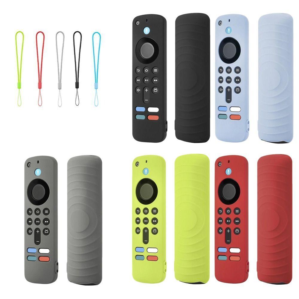 Shockproof Remote Controller Cover with Lanyard Soft Shell for Amazon 2025 Fire TV Stick 4K/HD
