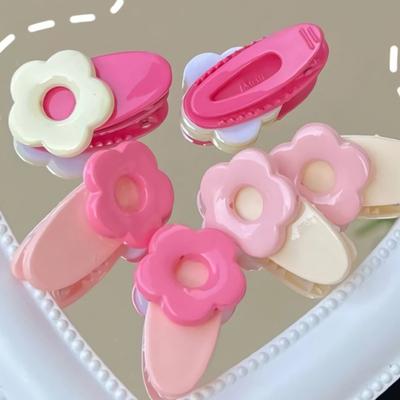 Women's Daily Pink One Flower Hair Clip