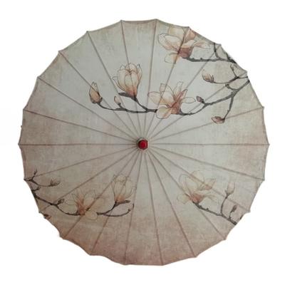 Vintage Handmade Silk Cloth Women Umbrella Rain Proof Waterproof Ancient Dance Umbrella Decorative Costume Parasol Hotel Ceiling