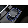 Blue Aluminum Console Multimedia Knob Frame Trim For BMW X3 G01 X4 G02 2018-