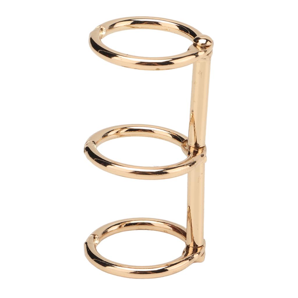 Rings Reusable 3 Hole Electroplated Metal Hand Account Paper Loose Leaf Binding Rings