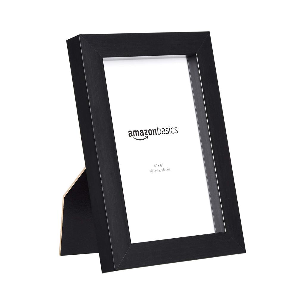Amazon Basics Rectangular Photo Postcard Set of L x W cm Frames, Size, Black, 5, 15.2 10.2