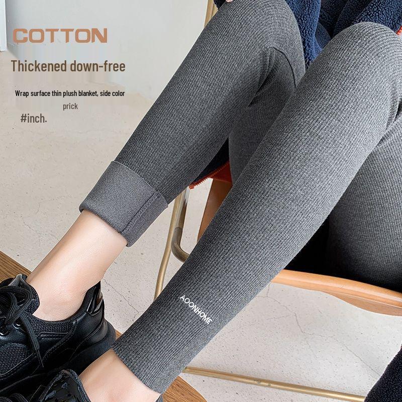 Women's Thick Fleece-Lined High-Waisted Winter Leggings - Slimming, Non-Pilling, Warm, Thin Fleece Pants