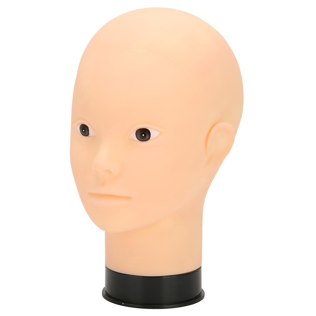 Kaal Mannequin Hoofd Make-up Training Oefenhoed Pruik Display Mannequin Hoofd (Zwarte basis)zonder Make-up