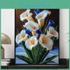 5d Diy Full New Arrival Circle Diamond Painting "bouquet" Embroidery Cross Stitch Home Decor Gift