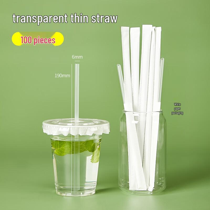 Individually Wrapped Plastic Coffee Straws
