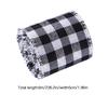 Polyester Gingham Wrapping Ribbon Plaid Burlap Ribbon Christmas Crafts Decoration Braid