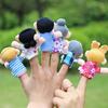 6 pcs/lot Mini Plush Baby Toy Finger Family Puppets Set Educational toys Boys Girls Small design gift originality  Accessory