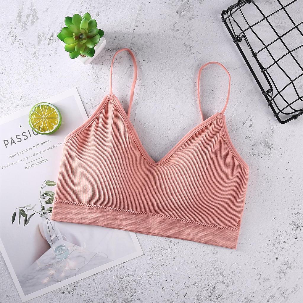 Verstellbarer Sling Wrap Bandeau Sport-BH - Bügellos, Schönes Rückendesign