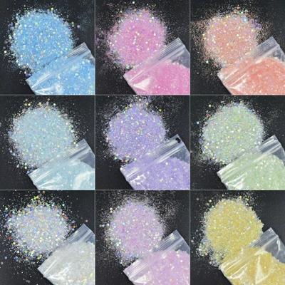 50G Holographic Nail Diamond Glitter Sequins Hexagon Holographic Glitter  Polish Decoration