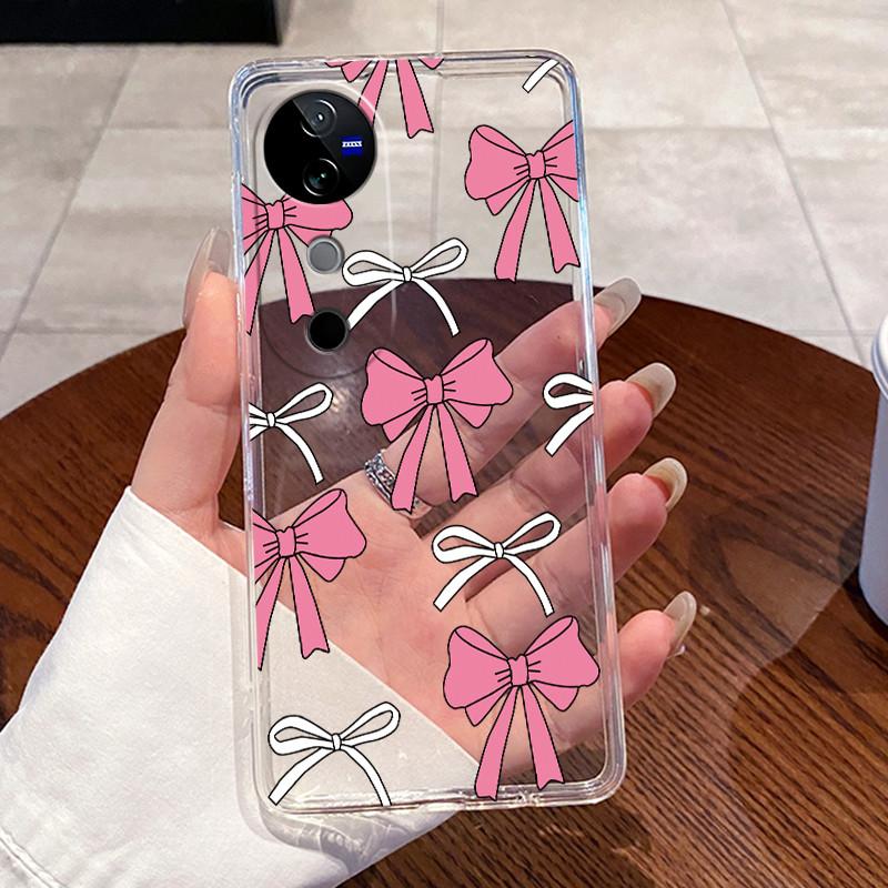 Case For VIVO V40 5G Back Cover VIVO V40 Pro 5G Cute Love Cat Rabbit Funny Cartoons Casing Ultra Thin Clear Soft TPU Phone Case