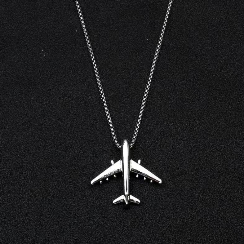 Children's Airplane Pendant Necklace for Boys - Earthy, Versatile Jewelry Accessory