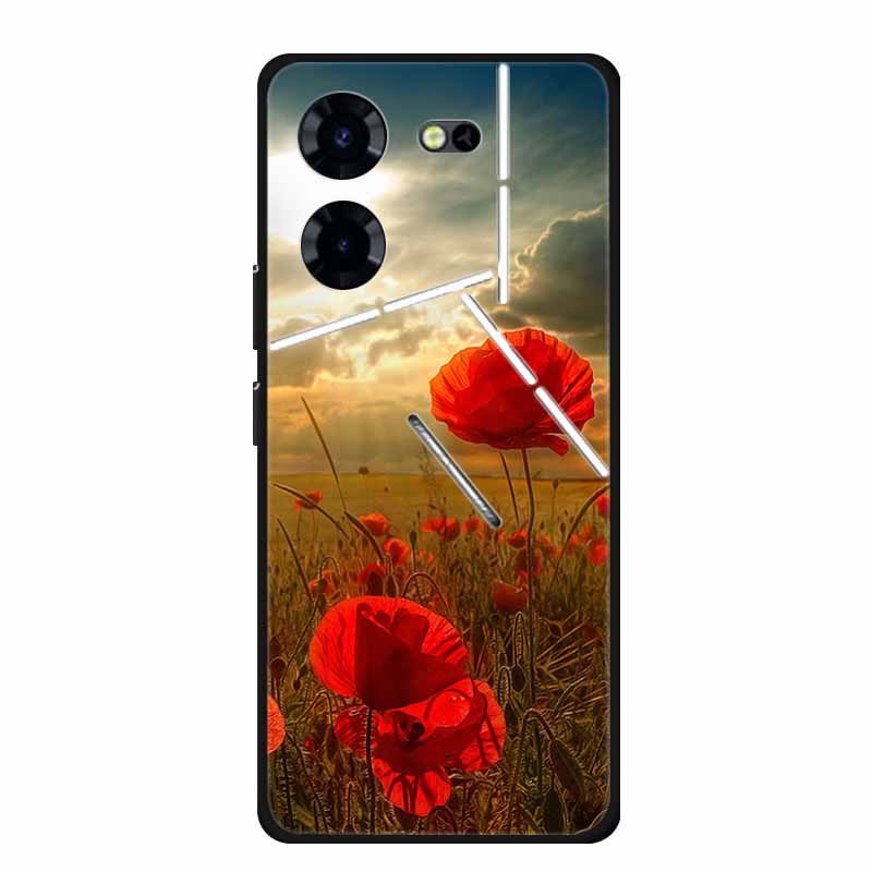 Luxury Case For Tecno Pova 5 Pro 5G TPU Soft Silicone Back Cover for Tecno Pova5 Pro 2023 LH8n Phone Cases Cute 6.78" New etui