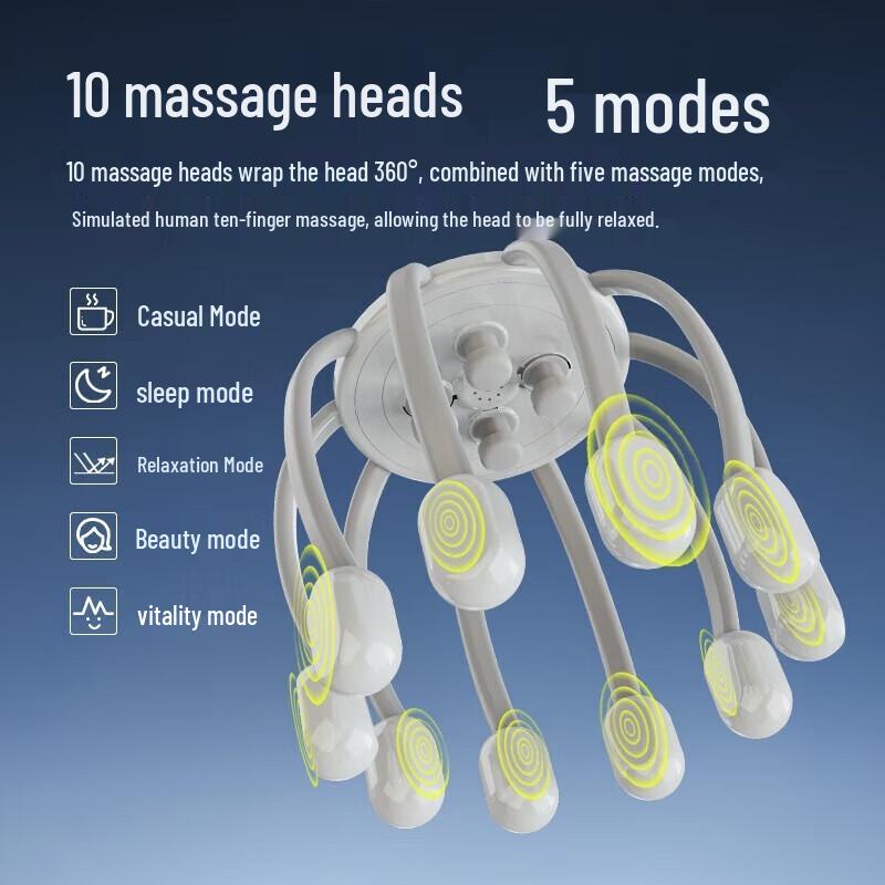 Hezheng Wireless Octopus Scalp Massager