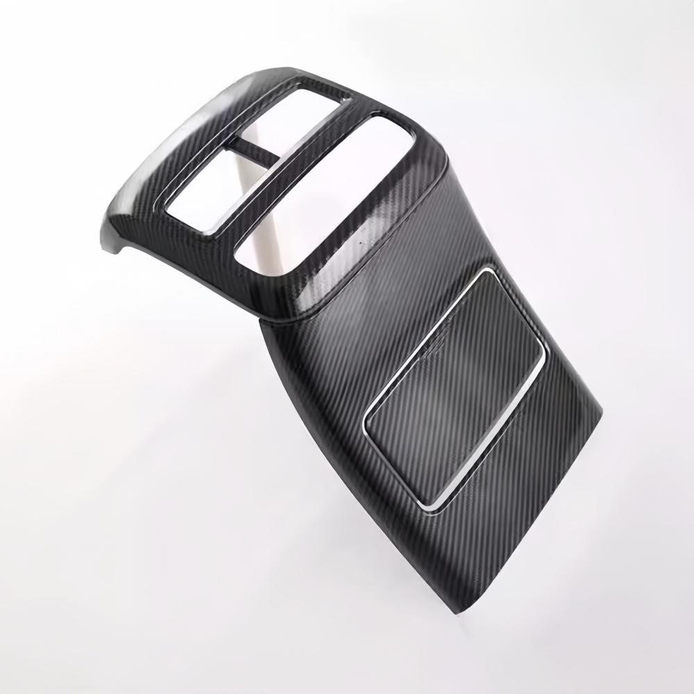 ABS Carbon Fiber Rear Seat Air Condition Outlet Cover Anti Kick Frame Trim Decoration Accessories For BYD Seal EV 2022 2023 2024