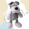 Schnauzer Plush Realistic Body Cute Soft and Perfect for or as a Nap Pillow for Sewn Decorative Gift Dog, Pillow, Animal, Fluffy, Soothing, Christmas,