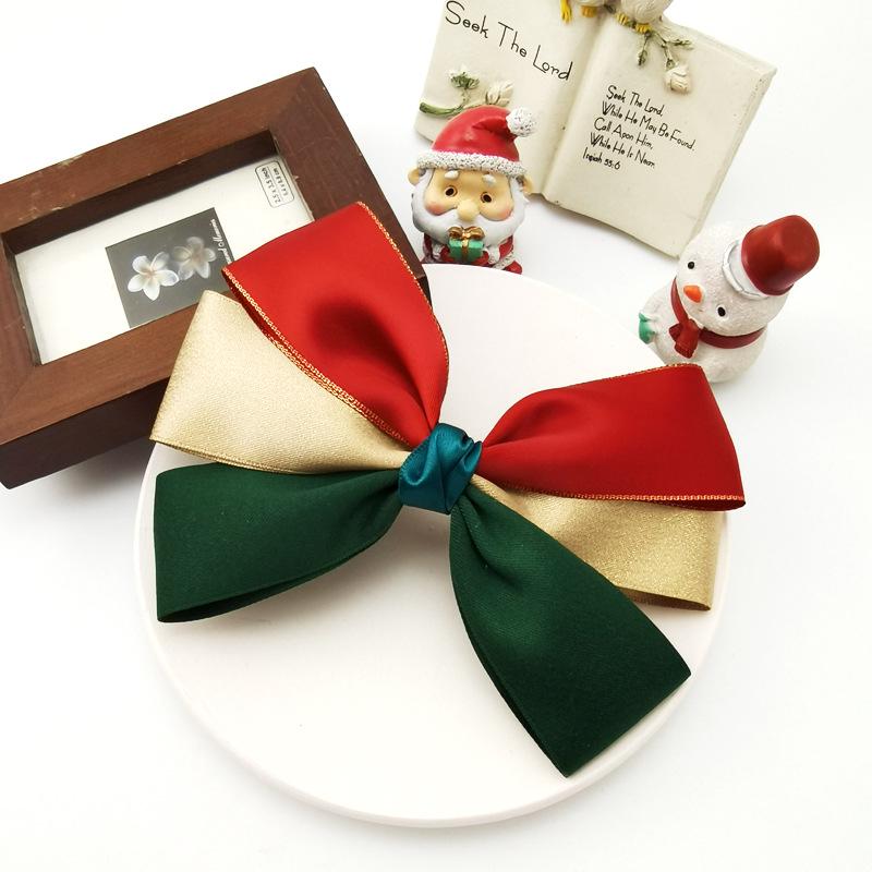 

Original Christmas Large Lace Bow Hair Clip - Festive Accessory for Influencers & Princess Ponytails Duckbill Clip