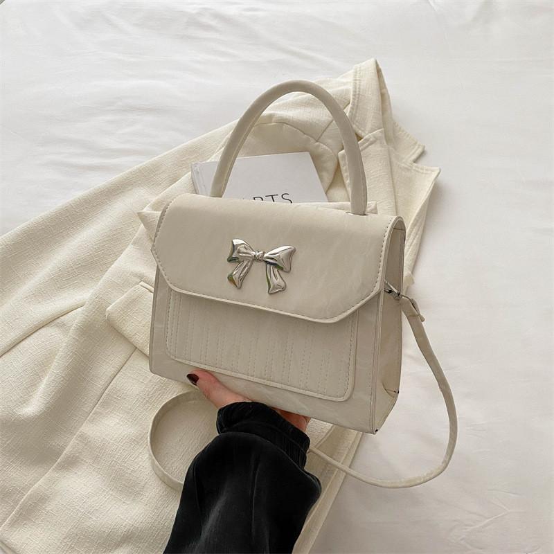 Stylish Butterfly Bow Shoulder Bag For Women 2024 Summer Korean Trendy Tote