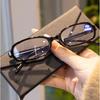 Black Oval Computer Glasses Frame Women Men Anti Blue Light Glasses Ellipse Eyewear Blocking Optical Spectacle Round Eyeglasses