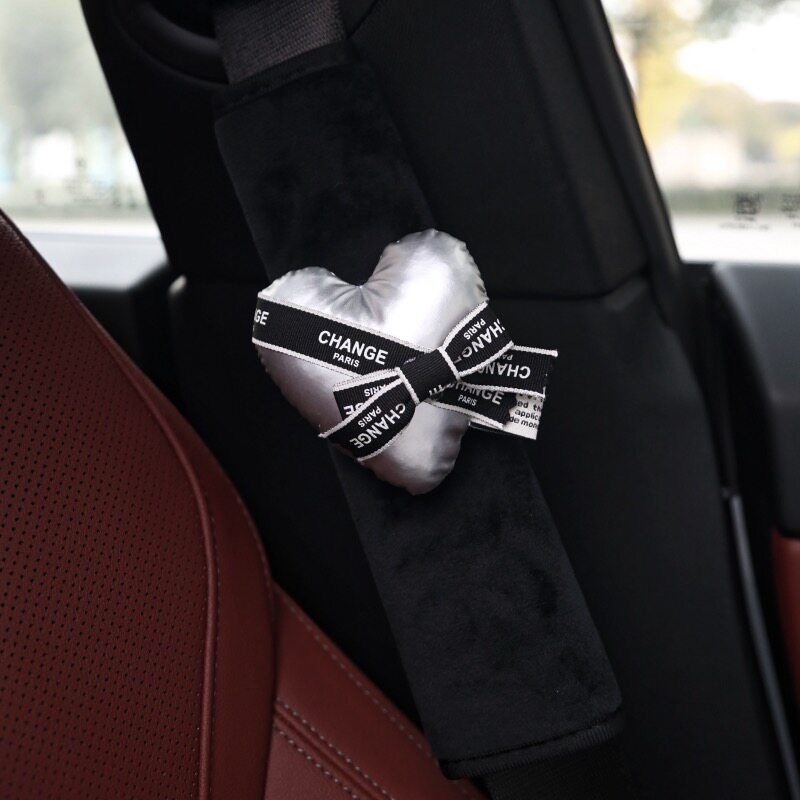 Original Car Seat Belt Shoulder Protective Cover Graceful High-Grade Safety Belt Protective Cover Anti-Tightening Neck Car Decoration