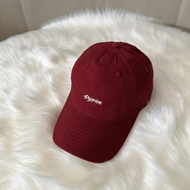 Autumn and winter fashion simple letter embroidery baseball cap for men and women couples shopping versatile cap small visor