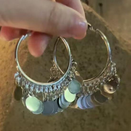 Серебряный Кафф-Серьга с Кисточками 2026: Европейско-американский стиль легкой роскоши серебряный