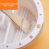 3 IN 1 Multi-Use Paint Brush Basin with Brushes Holder Washer Trays Palette Box Paint Brush Cleaner Plastic Artist Cleaner Cup