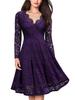 Lace V-Neck Swing Dress - European & American Style Women's Fashion