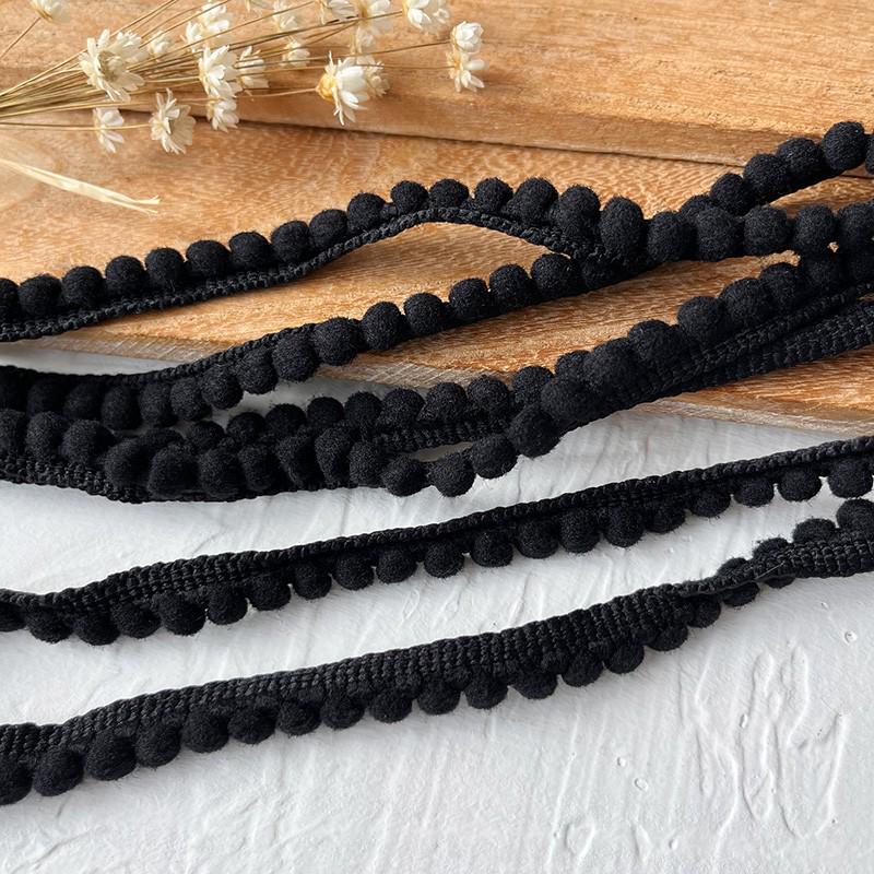 Material organza din dantelă neagră pentru îmbrăcăminte și accesorii DIY - Decorare decolteu și tiv fustă