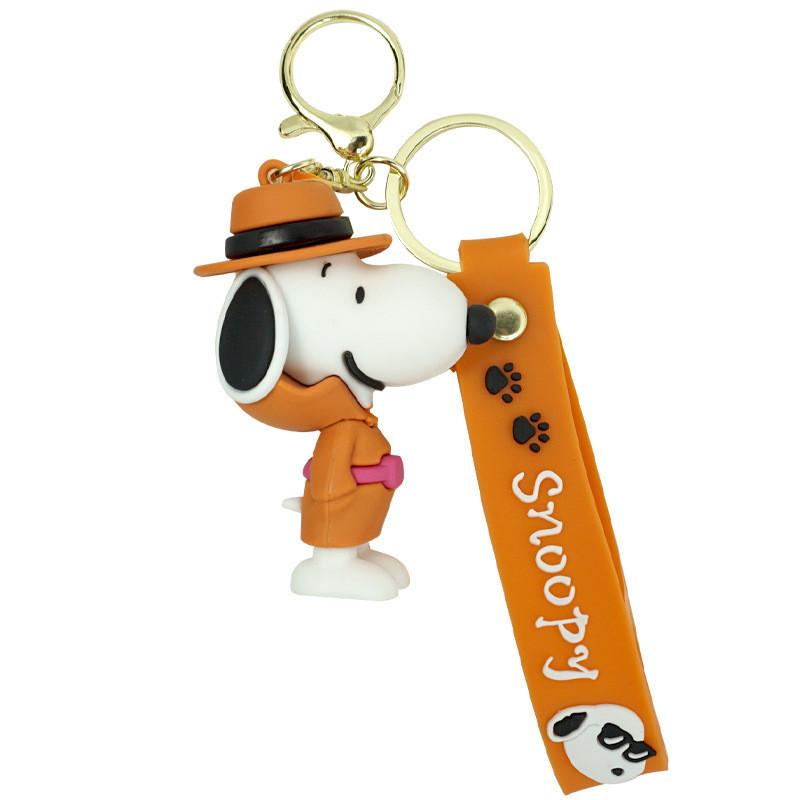 Adorable Snoopy Keychain Stylish Cartoon Key Ring For Car And Bag Accessories